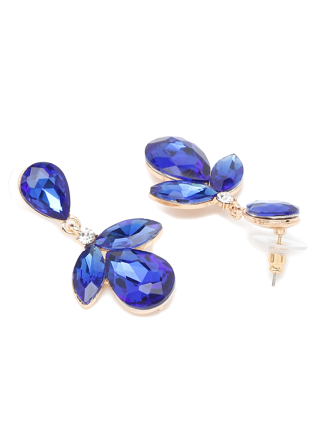 YouBella Jewellery Celebrity Inspired Drop Earrings for Girls and Women (Blue) (YBEAR_33349)